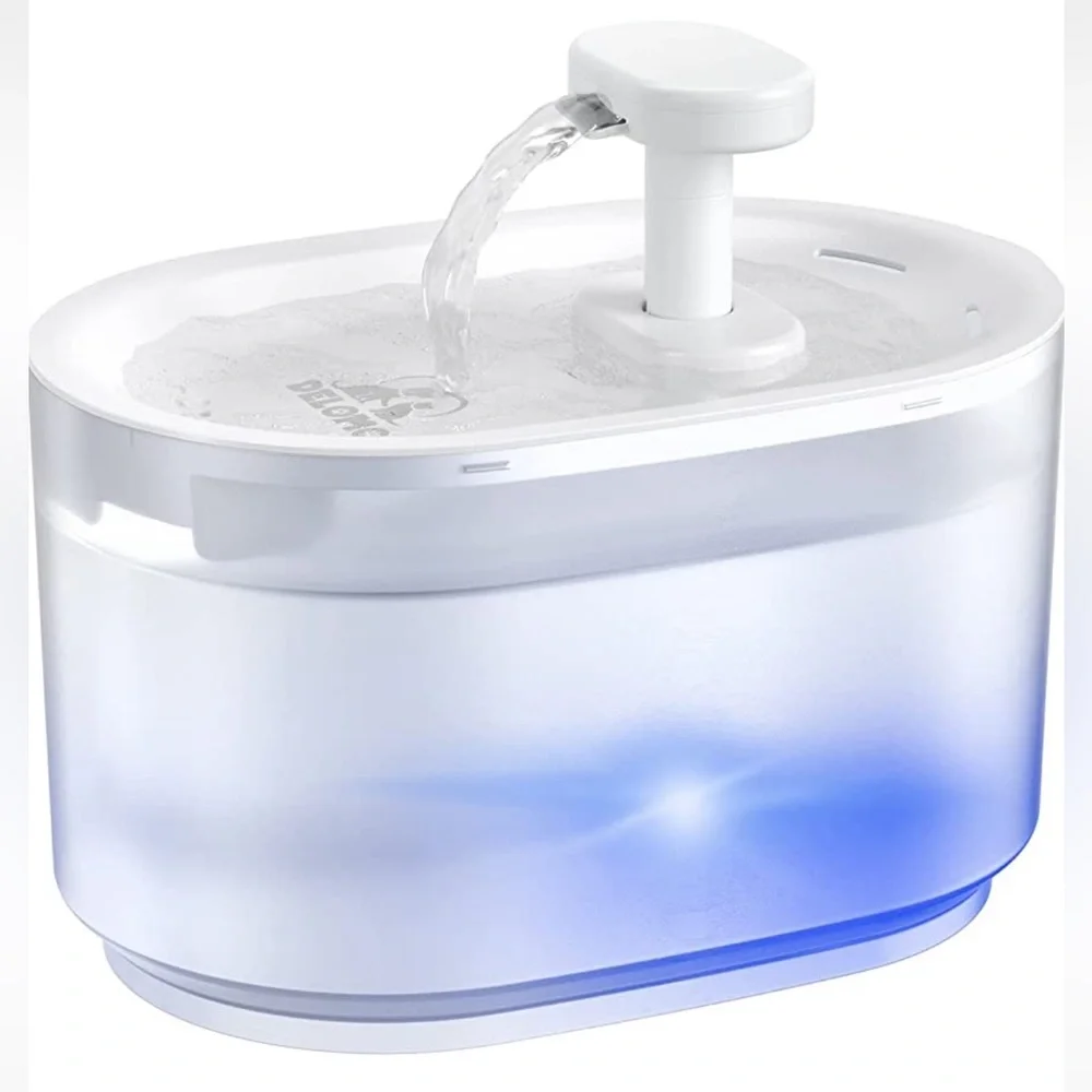 Cat Water Fountain , Dog fountain BPA-Free, Smart Pump LED Water Level Detect